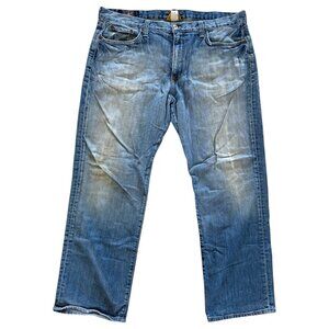Lucky Brand Vintage Straight Jeans Mens 38x30 Classic Fit Denim Gene Montesano